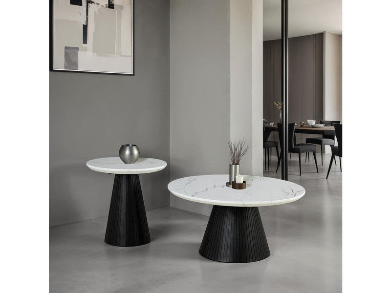 Sindal Black Round End Table