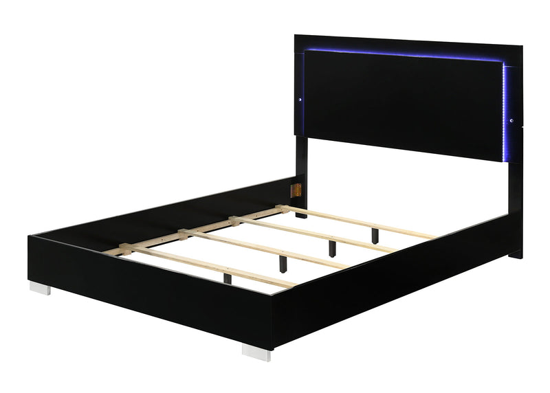 Sinistra Black Eastern King Bed