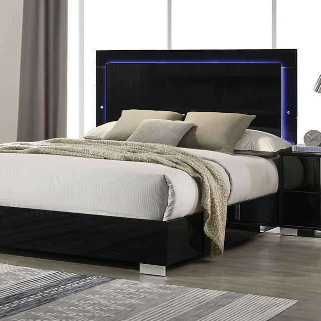 Sinistra Black Queen 4 Piece Bedroom Set