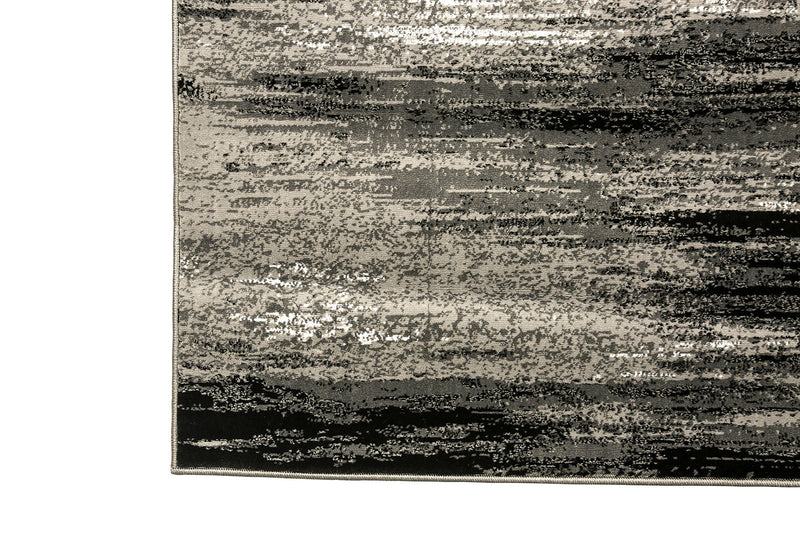 Sivas Gray/Black 8' X 10' Area Rug (Textured Brushstroke)