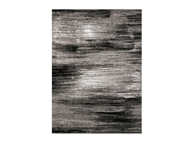 Sivas Gray/Black 8' X 10' Area Rug (Textured Brushstroke)