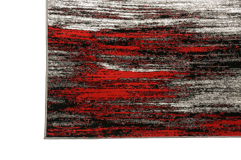 Sivas Gray/Red 5' X 8' Area Rug