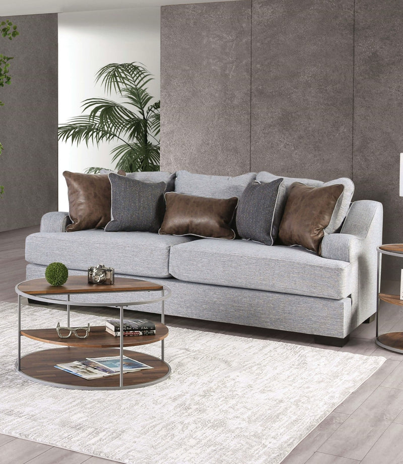 Skyline Light Gray/Brown, Sofa & Loveseat