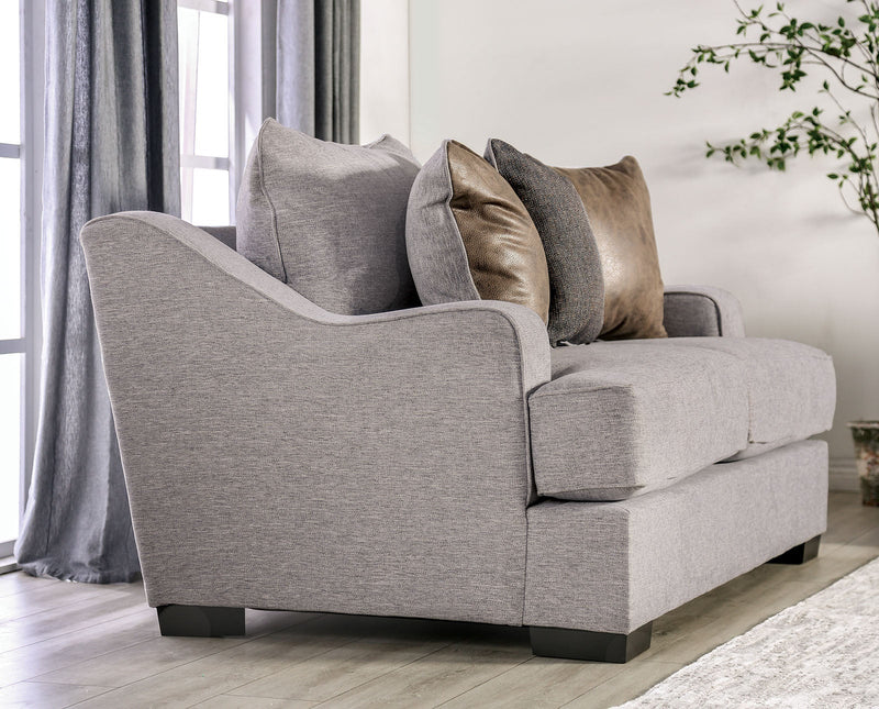 Skyline Light Gray/Brown, Sofa & Loveseat