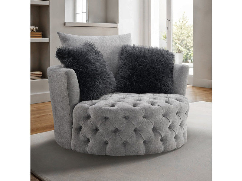 Sofi Light Gray Swivel Chair