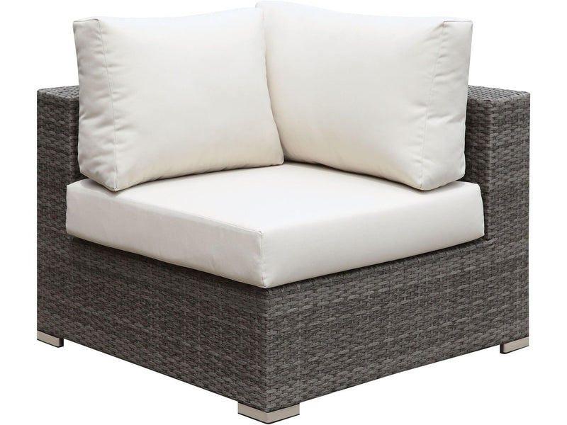 Somani Light Gray/Ivory Corner Chair