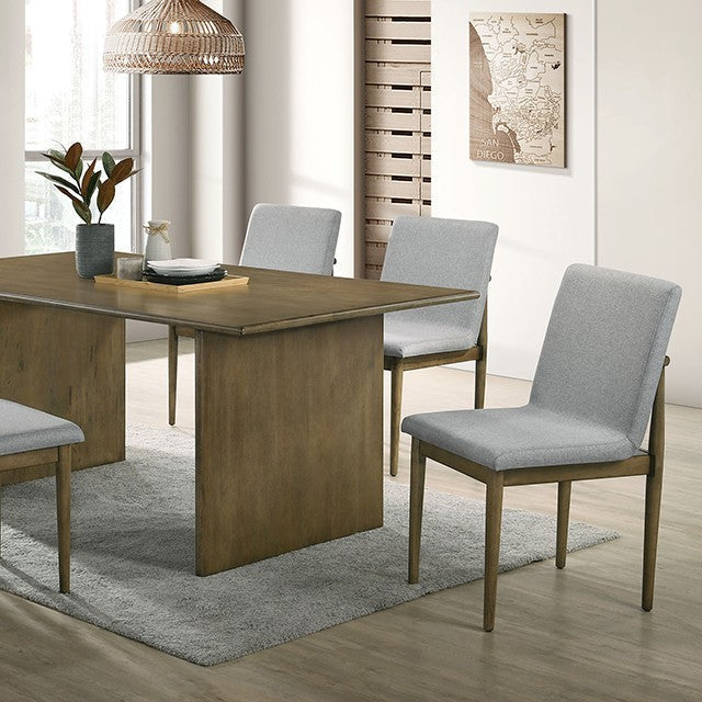 St Gallen Natural Tone & Light Gray Dining Table