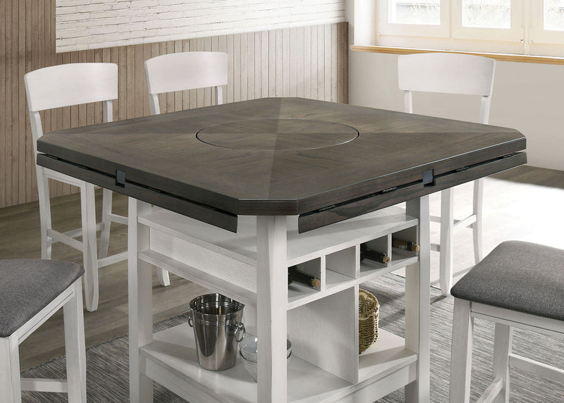 Stacie White/Gray 7 PC. Dining Room Set