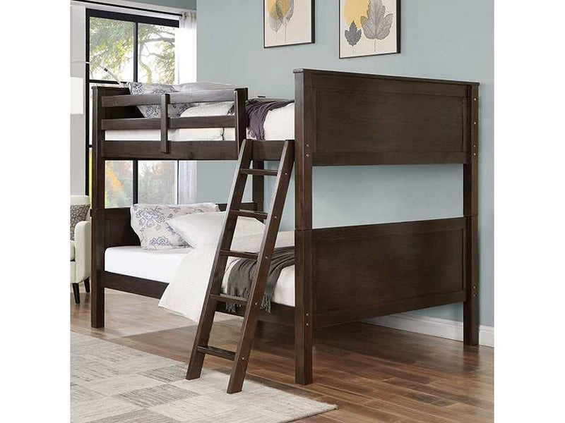 Stamos Walnut Full/Full Bunk Bed
