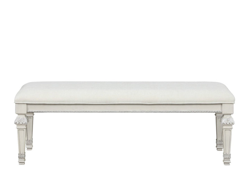 Stella Mia Creamy White Bedroom Bench