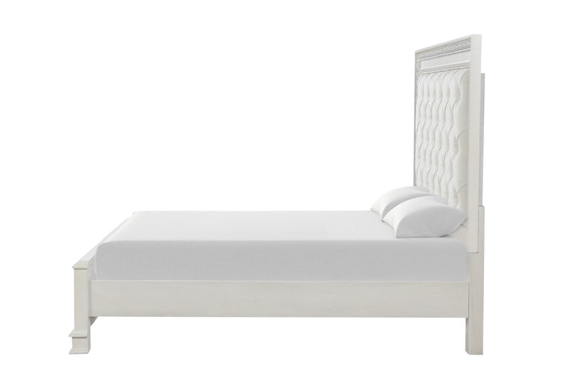 Stella Mia Creamy White Eastern King Full Bed