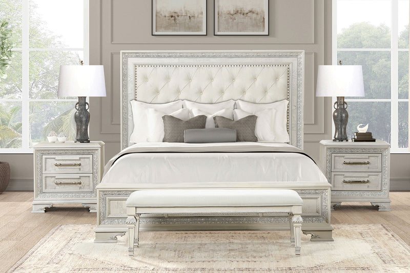 Stella Mia Creamy White Nightstand