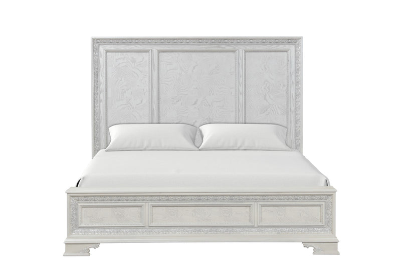Stella Mia Creamy White Queen 5 Piece Bedroom Set w/Chest