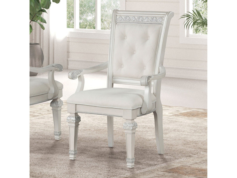 Stella Mia Ivory Arm Chair (Set of 2)