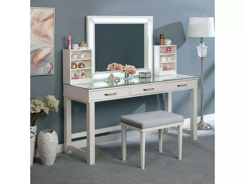 Stephanie White Vanity Set / 3pc