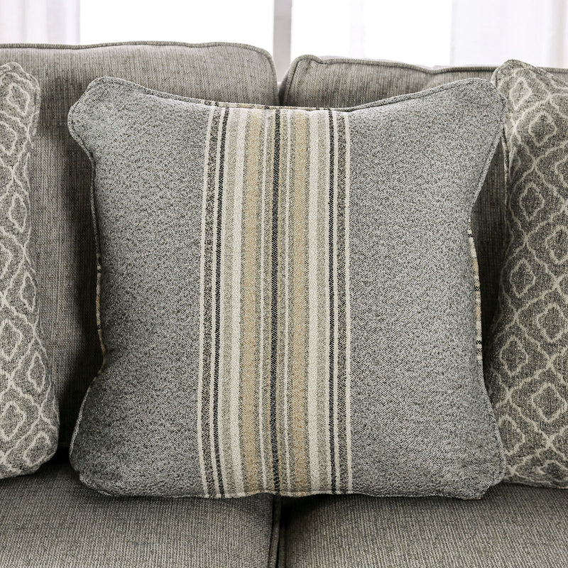 Stephney Gray/Gold Loveseat
