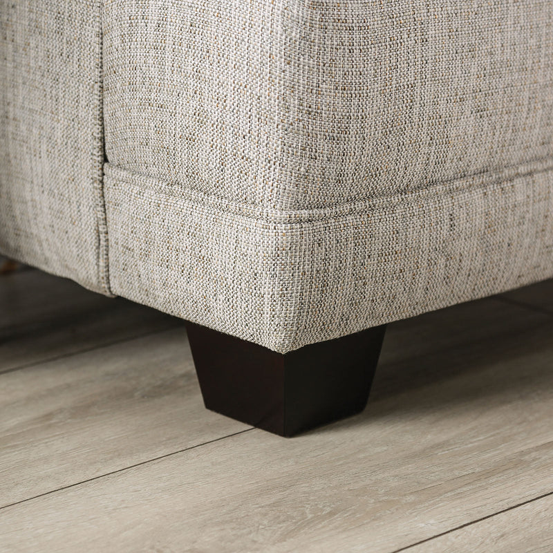 Stephney Gray/Gold Loveseat