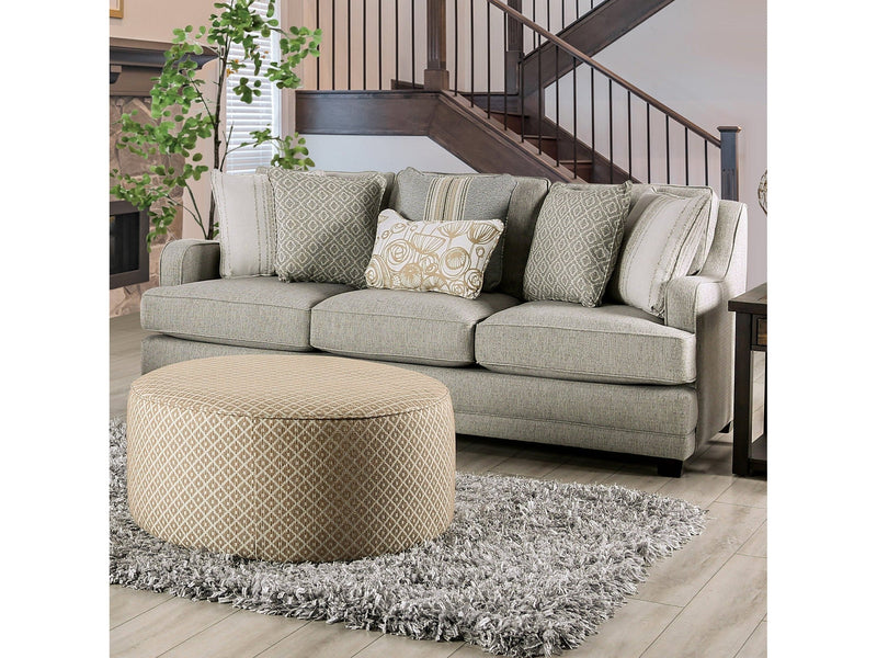 Stephney Gray/Gold Sofa