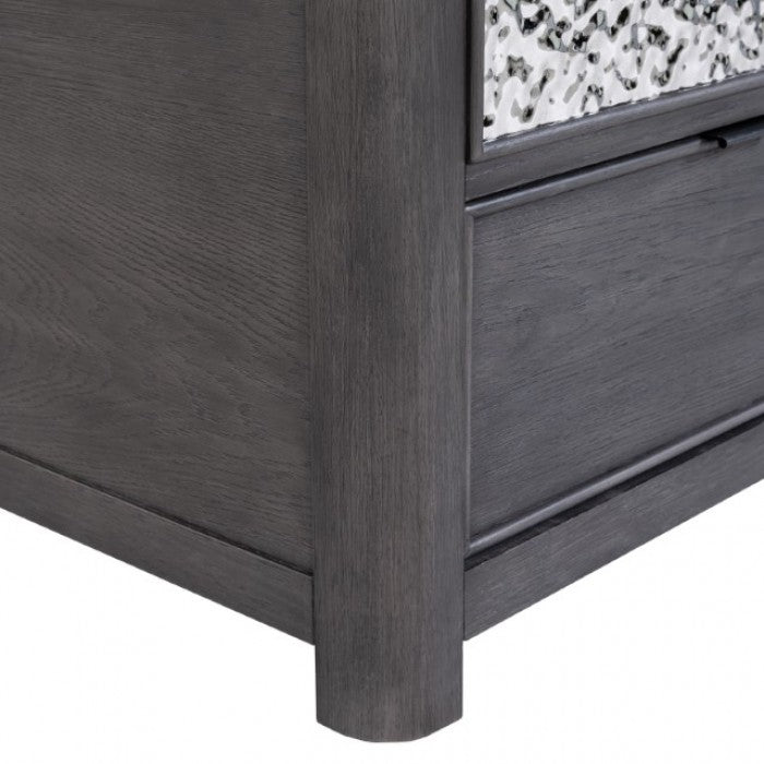 Sterling West Ash Gray Chairside Table