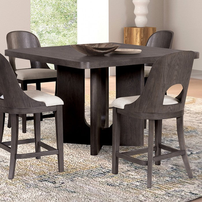 Sterling West Ash Gray Counter Height 7 Piece Dining Set