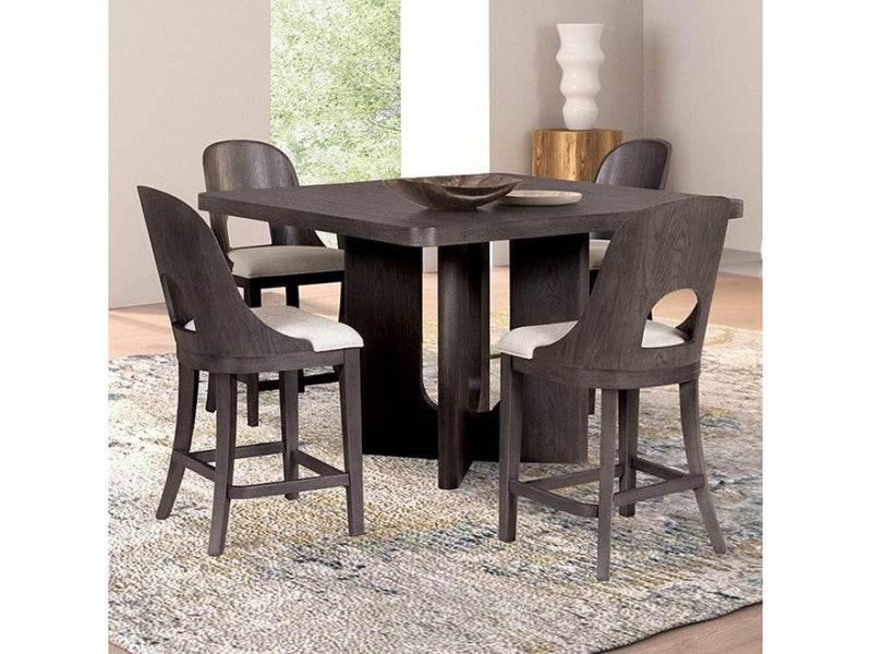 Sterling West Ash Gray Counter Height 7 Piece Dining Set
