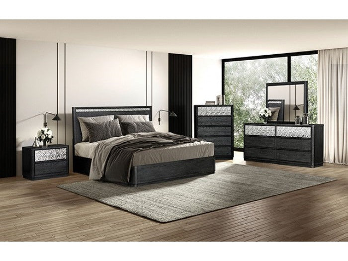 Sterling West Ash Gray Queen 4 Piece Bedroom Set
