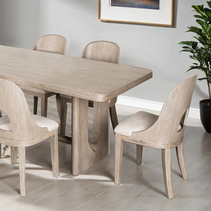 Sterling West White Oak Dining Table