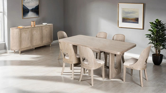 Sterling WestWhite Oak/Beige Side Chair