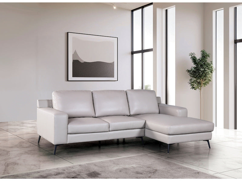 Stordal Light Gray Right-Chaise Sectional