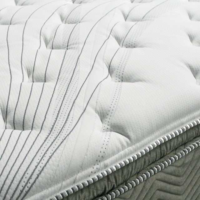 Stormin White/Gray 13" Euro Pillow Top California King Mattress