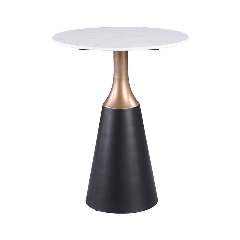 Streatham Black/White/Gold Dining Table