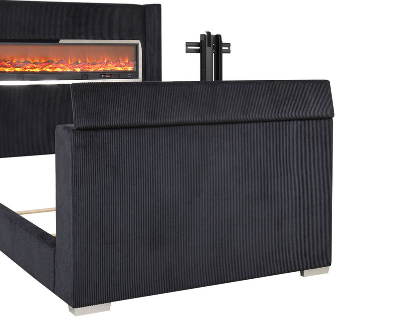 Sumter Black Queen Bed