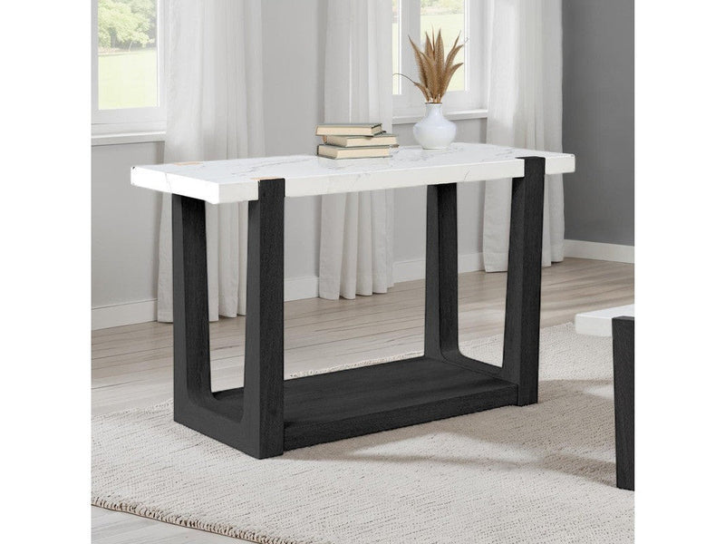 Sundbry White/Black Sofa Table