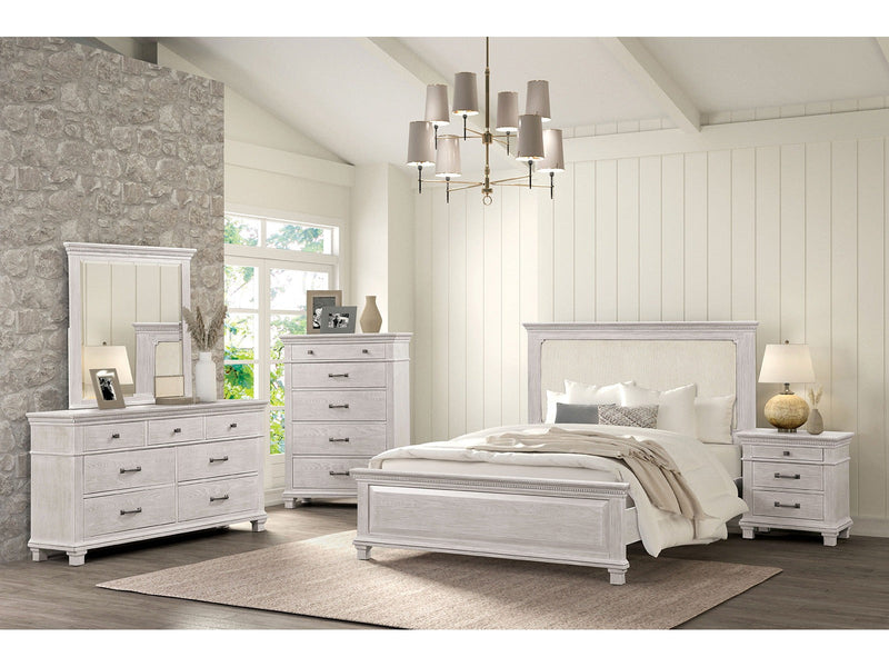 Swanley Weathered Gray Queen 5 Piece Bedroom Set w/Chest