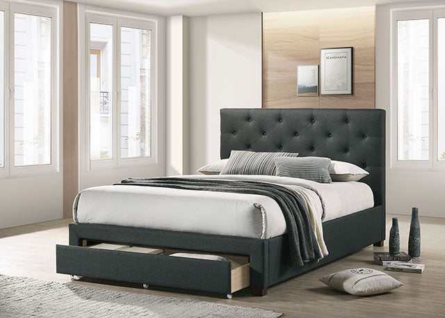 Sybella Dark Gray Eastern King Bed