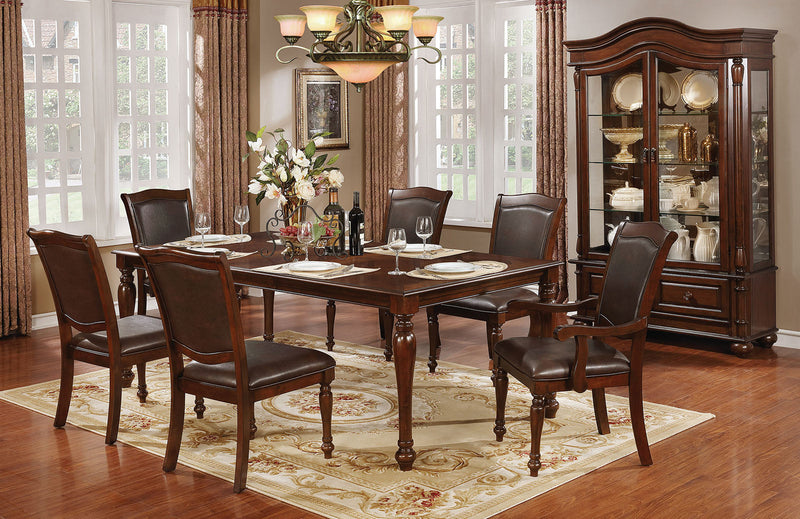 Sylvana Brown Cherry/Espresso 9 Pc. Dining Room Set