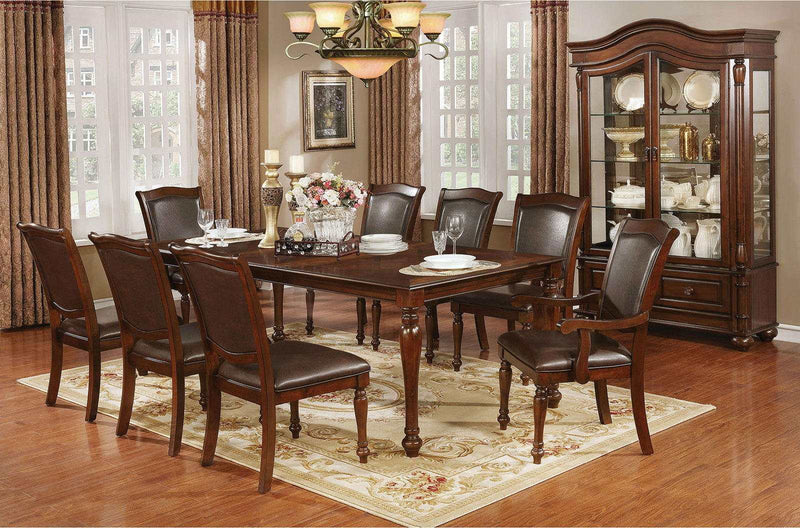 Sylvana Brown Cherry & Espresso Dining Chair (Set of 2)