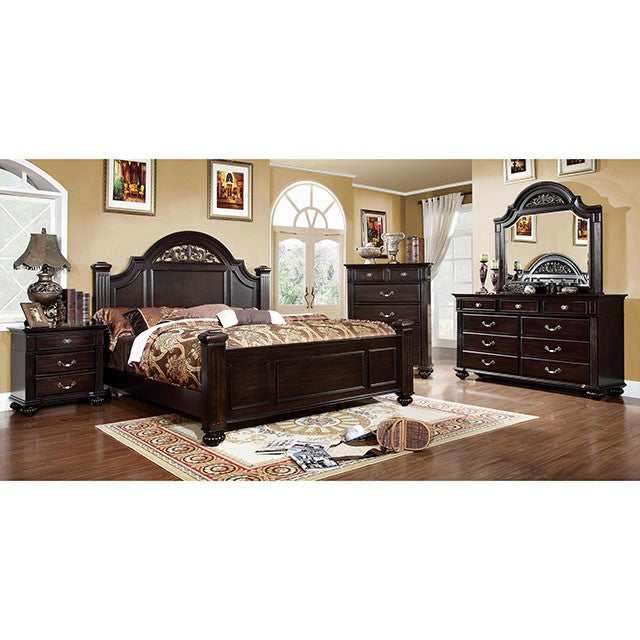 Syracuse Dark Walnut Eastern King Bed