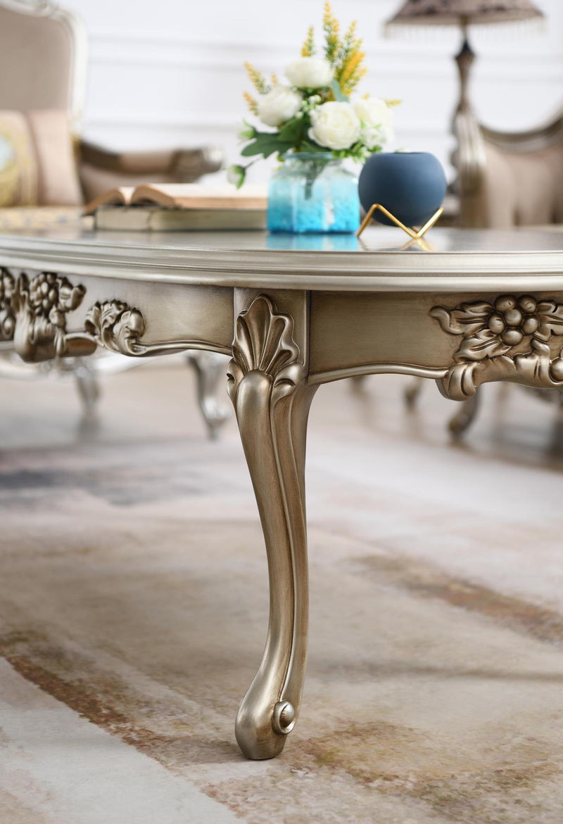 Quincy Champagne Sofa Living Room Collection