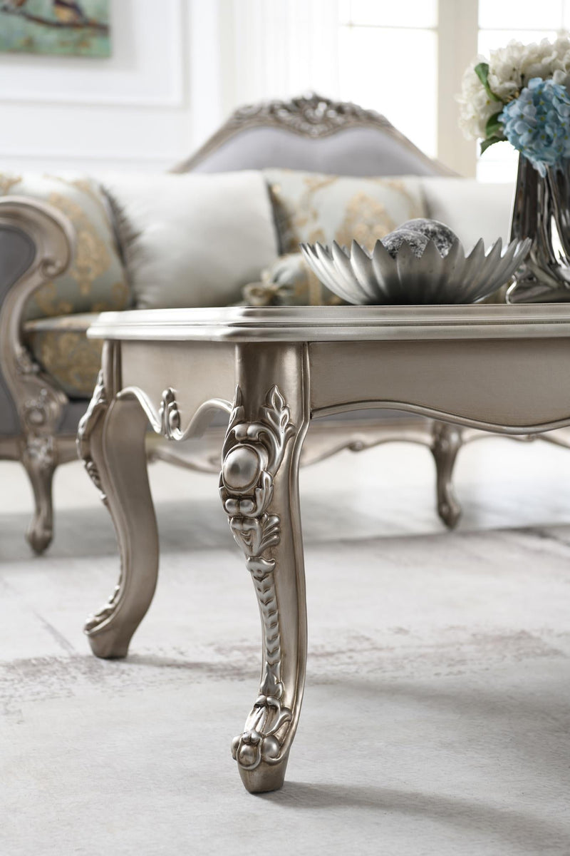 Uriah Champagne Silver Living Room Collection