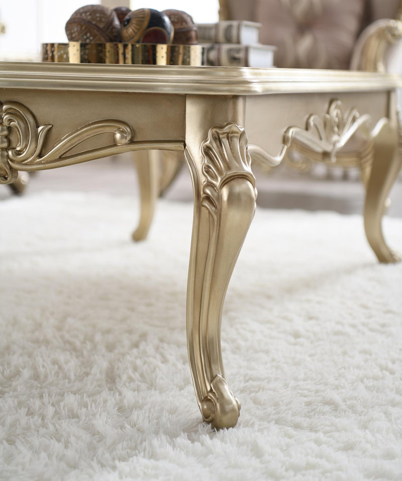 Valor Champagne Gold Living Room Collection
