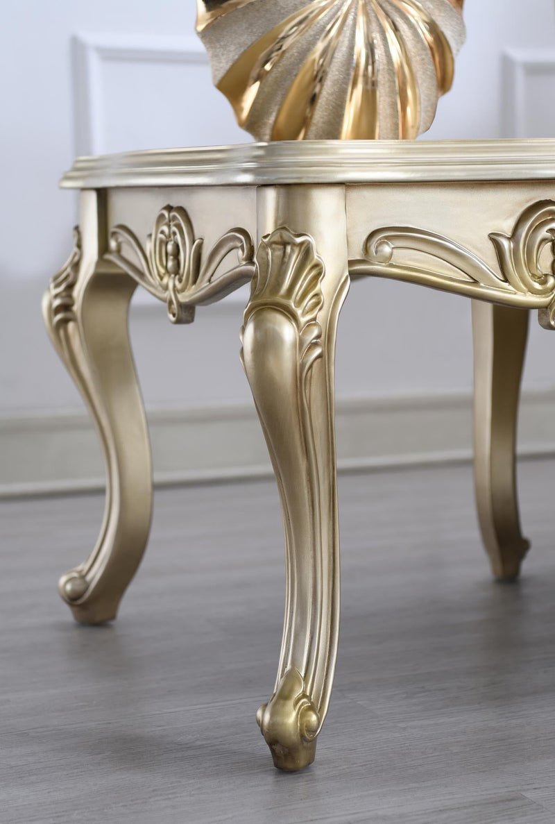 Valor Champagne Gold Living Room Collection