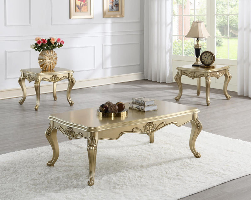 Valor Champagne Gold Chair Living Room Collection