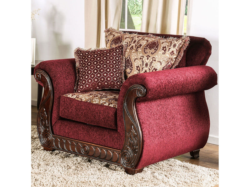 Tabitha Wine/Gold Chair