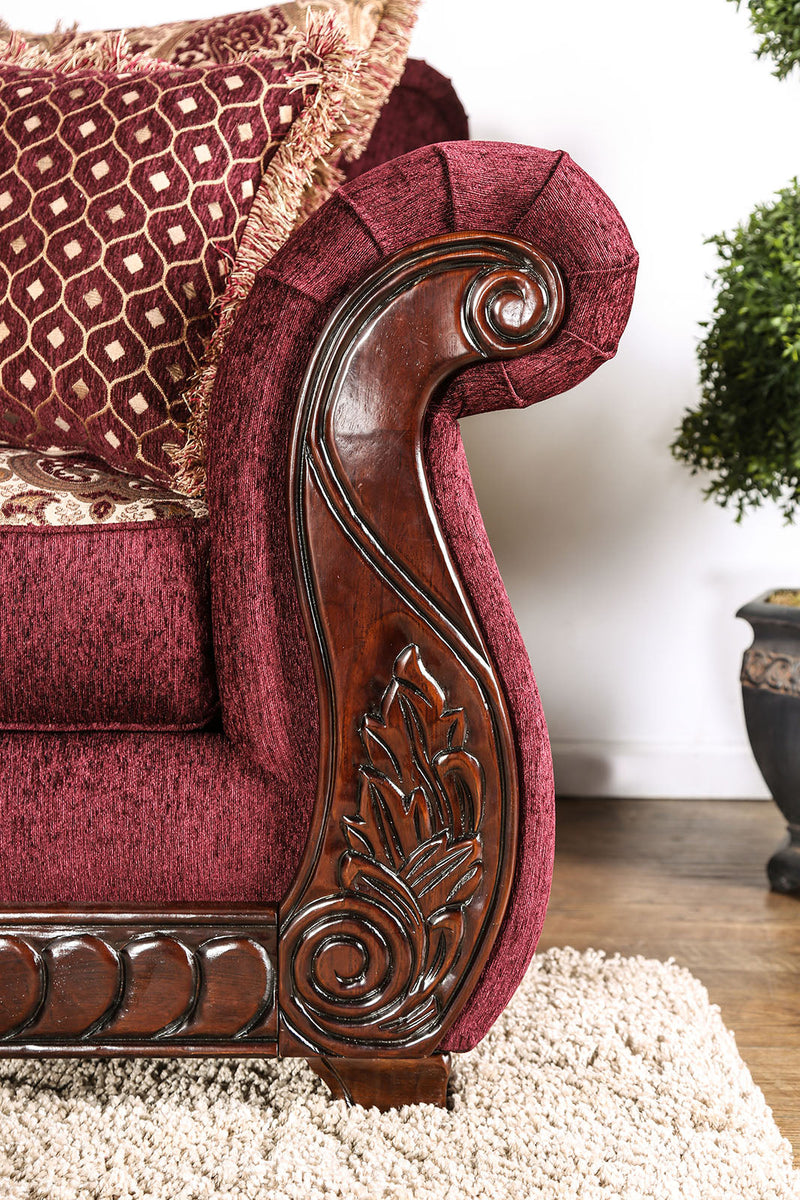Tabitha Wine/Gold Chair
