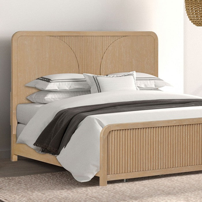 Tangentry Natural Queen 5 Piece Bedroom Set w/2 Nightstands