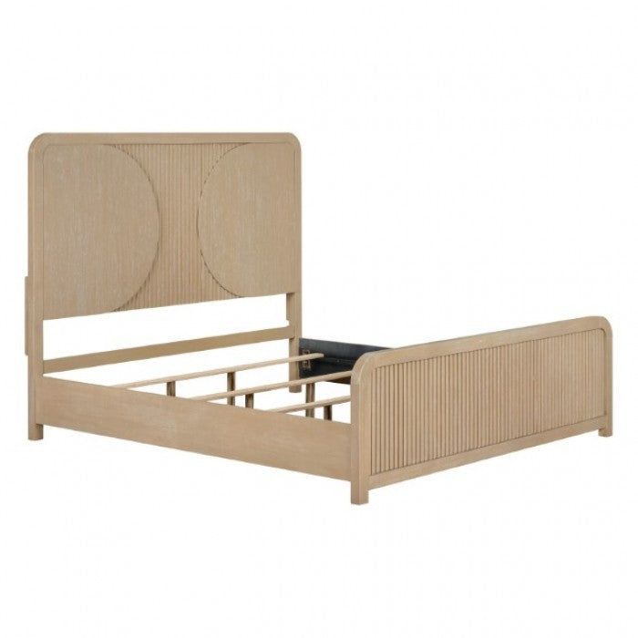 Tangentry Natural Queen 5 Piece Bedroom Set w/2 Nightstands