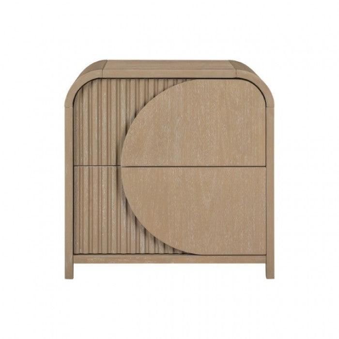 Tangentry Natural Queen 5 Piece Bedroom Set w/2 Nightstands