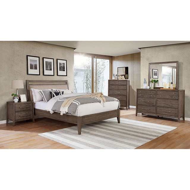 Tawana Warm Gray/Beige Eastern King Bed