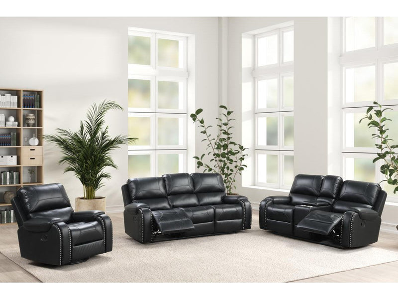 Tepic Black Leatherette Chair
